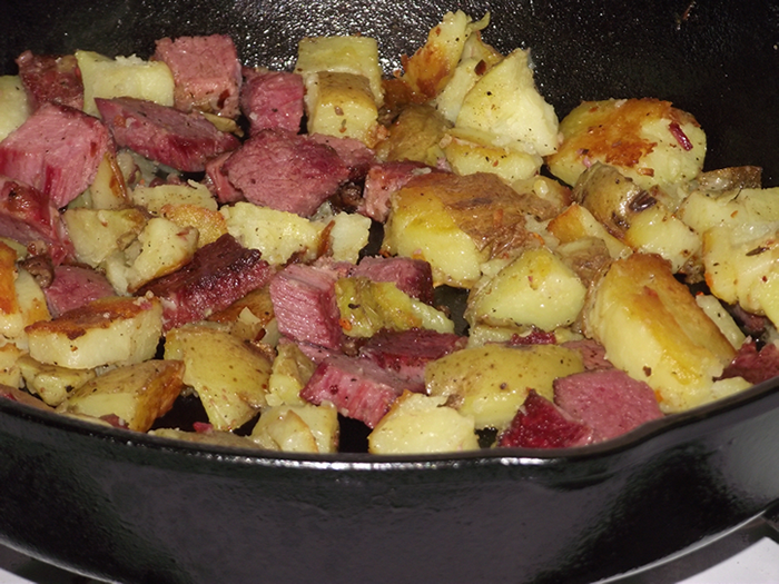 St. Patrick's Day-after Cajun Corned Beef Hash  Video