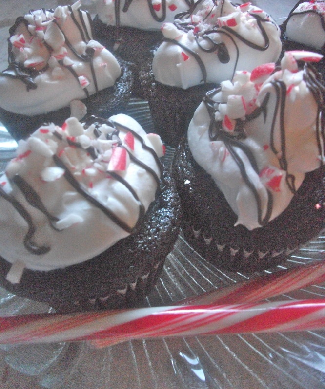 Tips To Make Christmas Chocolate Candy Cane Cupcake Video