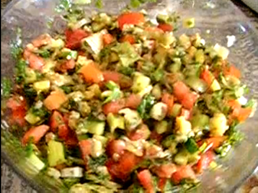 Mediterranean Eggplant Salad Video