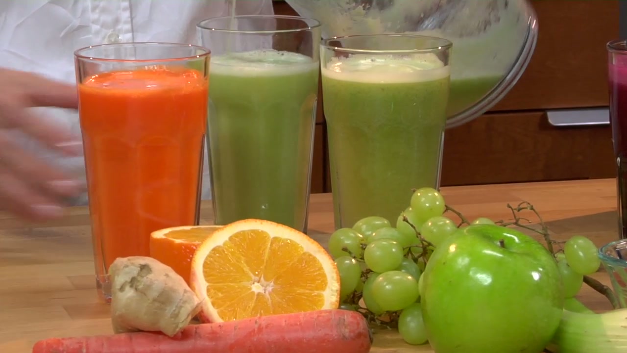 Homemade Blended Juices Video