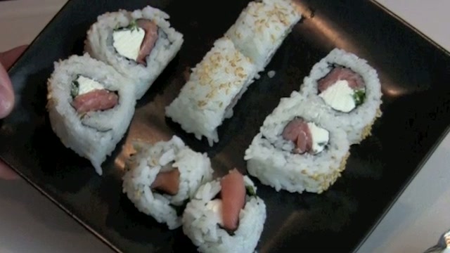 How To Make Salmon Sushi Rolls Video