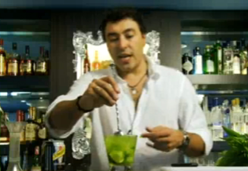 Make Rum Based Cocktail With Tinge Of Peach Video