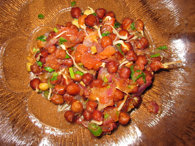Sprout chaat picture