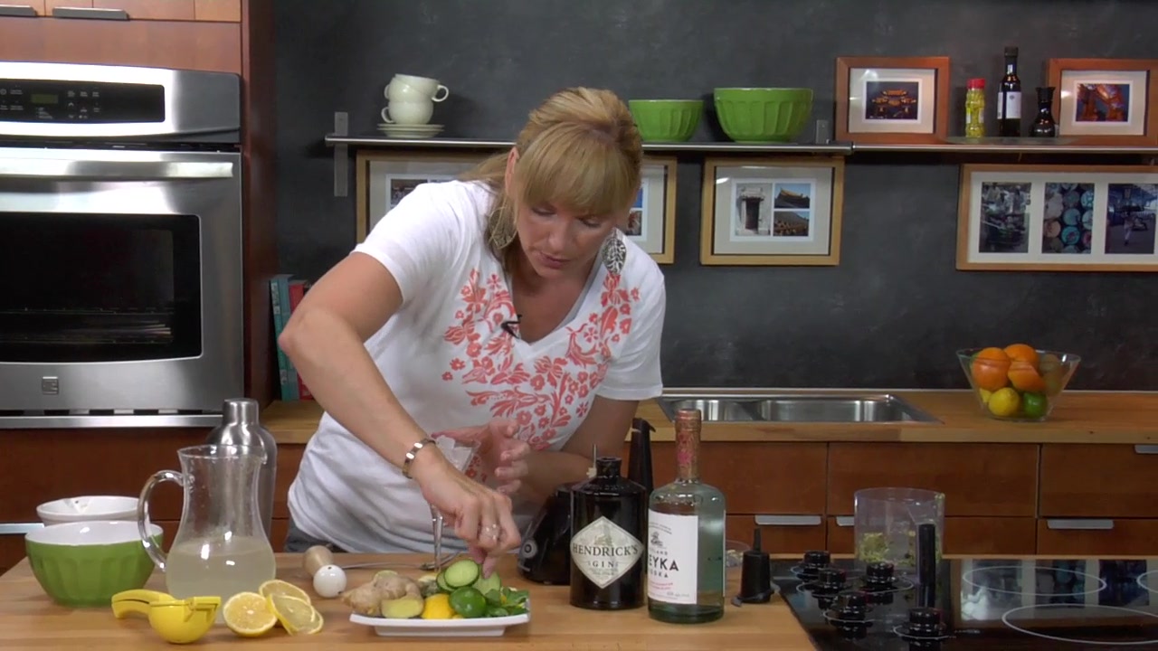 Lemon Ginger And Basil Martini Video