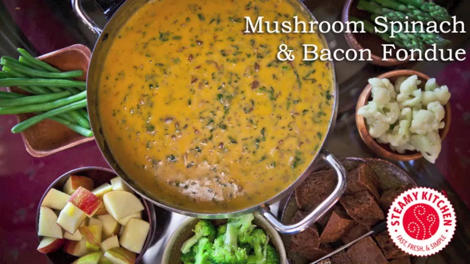 Making Bacon Cheese With Mushroom And Spinach Video
