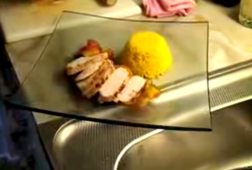 Presentation Of Pan Fried Chicken Breast With Ratatouille Video