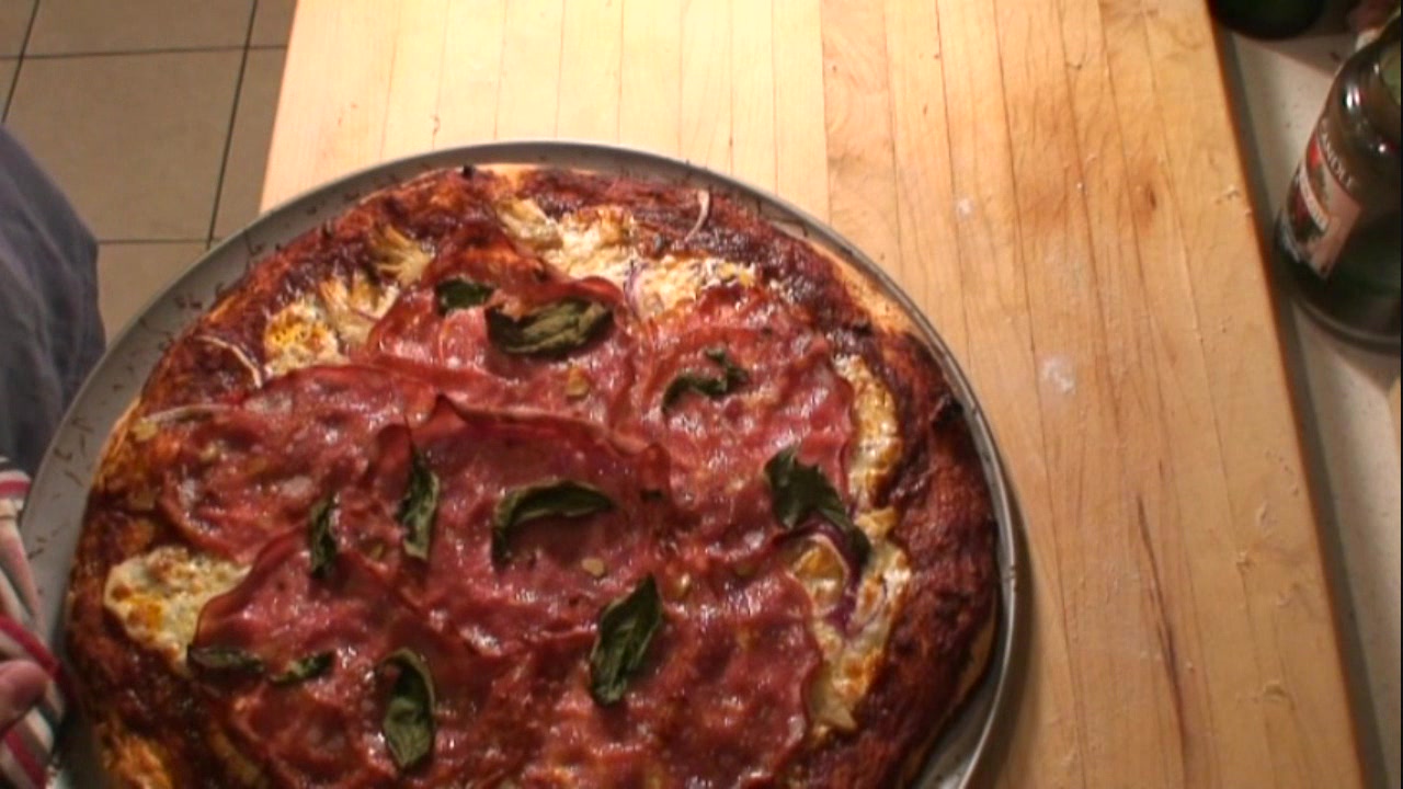 Tips To Make Pizza With Grilled Artichoke Hearts & Mortidelle Video