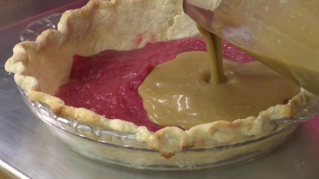 How To Make Rhubarb Buttertart Pie Recipe Video