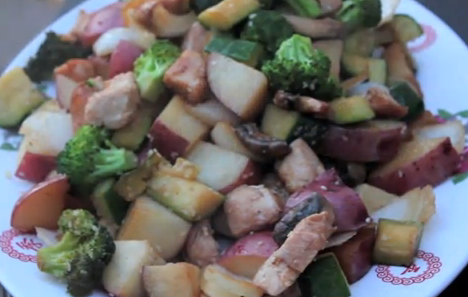 Asian Style Beef Steak With Vegetables
