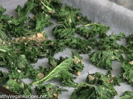 Chef's Special Baked Kale Chips Vegan Style