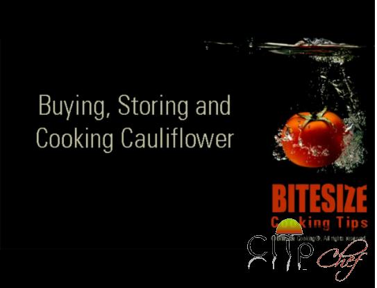 Buying, Storing, Preparing And Using Cauliflower Video