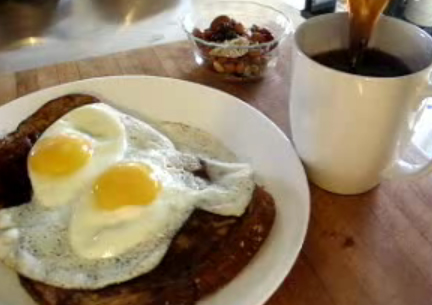 Breakfast Toast And Eggs