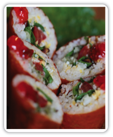 The Farm Brown Rice Roll With Citrus Soy Sauce 