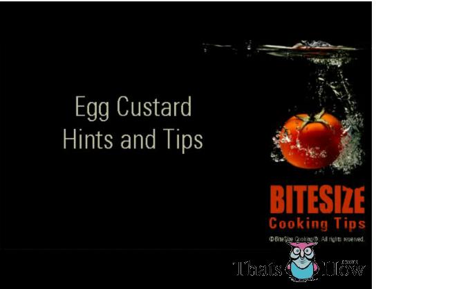 Egg Custard - Hints And Tips Video