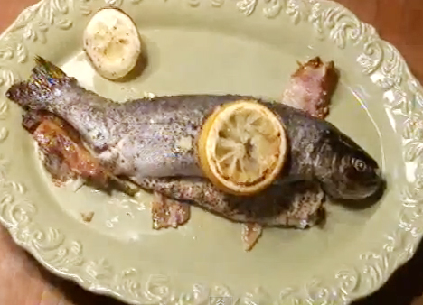 English-style Trout With Bacon And Red Potatoes