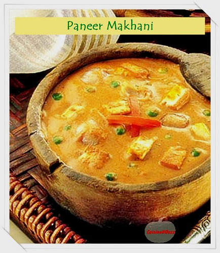Paneer Makhani with Recipe Making Photonotes