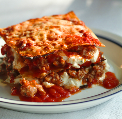 Reheat lasagna 