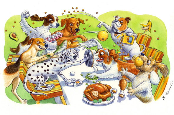 Food Fight - A history of American Warfare depicted using food