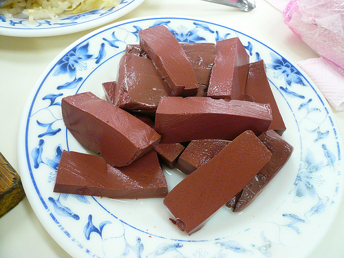 Pig Blood For Dinner!