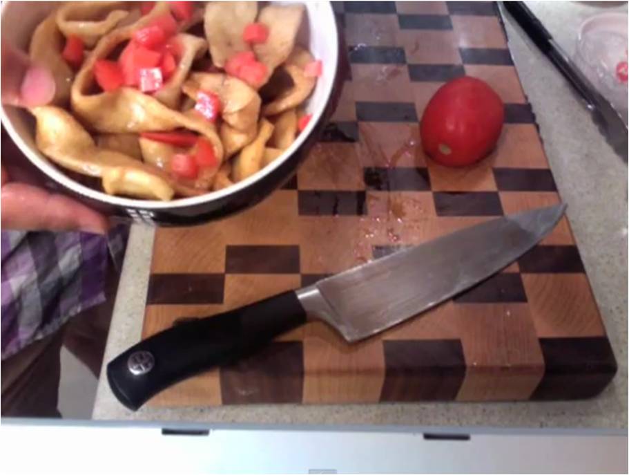 Fried Homemade Pasta In Brown Butter