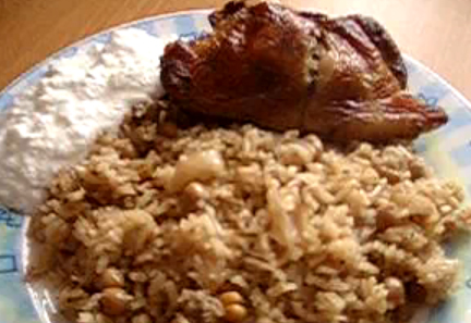 Rice With Barbeque Chicken Recipe Video