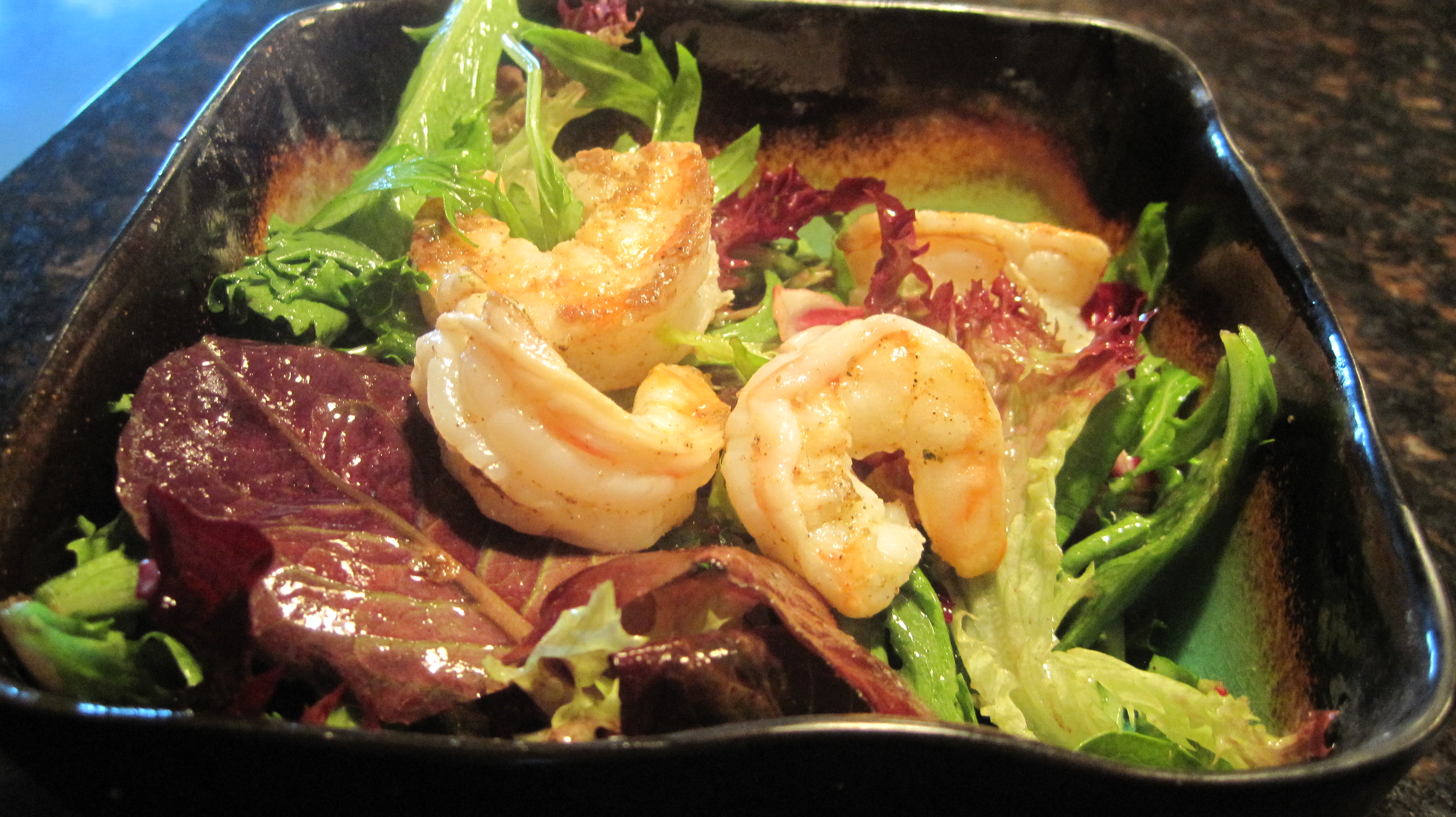 Garam Masala Shrimp With Coconut Oil Vinegarette Video