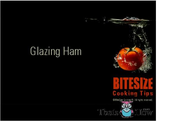 Glazing Ham Video