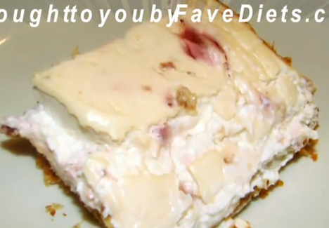 Cheesecake Squares Low Carb Version