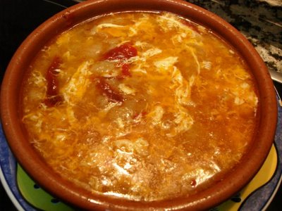 How To Eat Sopa de Ajo Castellana