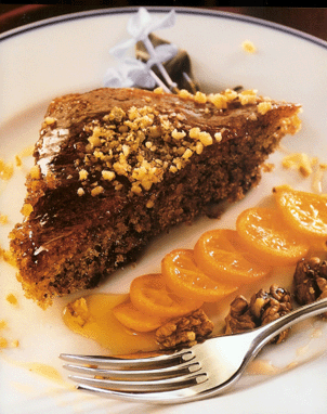 Karidopita is a walnut cake which is a must for any tea-party