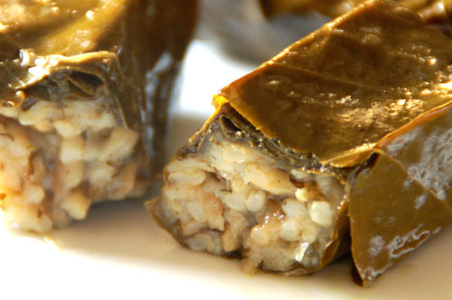 Minced lamb dolma is served after wrapping them in cabbage leaves Minced lamb dolma is served after wrapping them in cabbage leaves