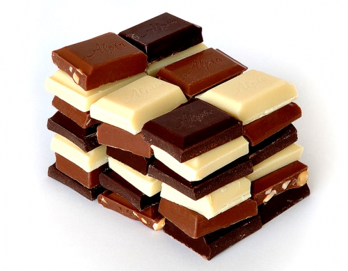 Go ahead eat your chocolate.