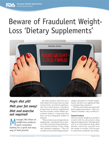 Warning About Weight Loss Supplements