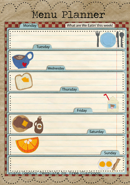 How To Create A Weekly Menu Planner
