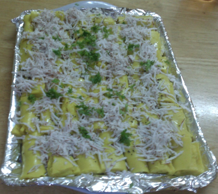 Resident Chef Contest Appetizer Entry 2nd Winner - Khandvi
