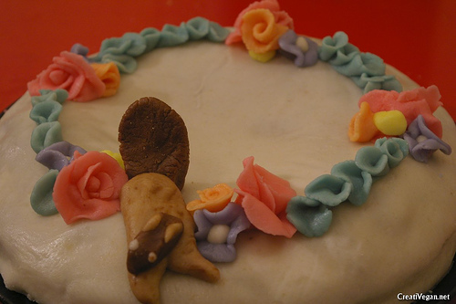 Chocolate Almond Cannoli Cake