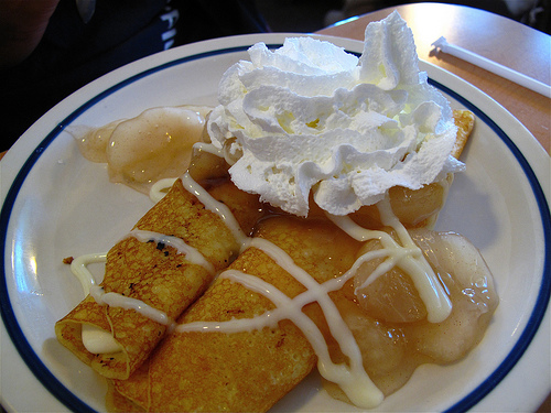 Buckwheat Crepes With Caramelized Apples