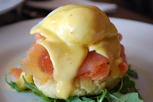 
Baked Salmon With Sauce