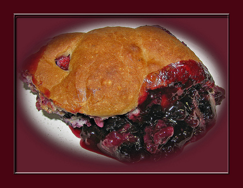 Biscuit Topped Fresh Fruit Pudding