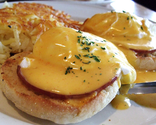 Breakfast English Muffin With Canadian Bacon