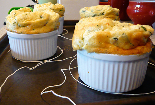 Cheese And Spinach Souffle
