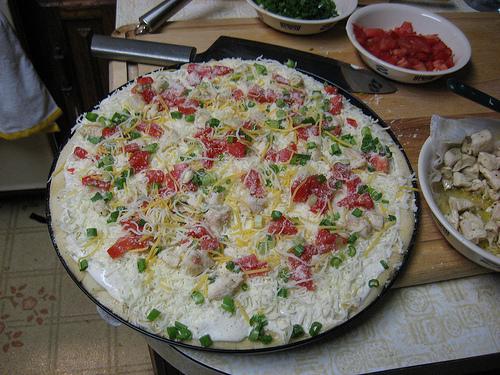 Chicken & Creamy Garlic Sauce