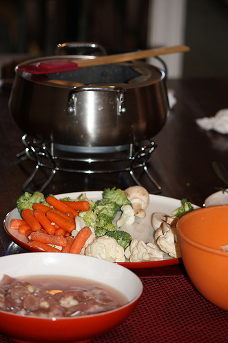 
Jet-set Chicken Fondue