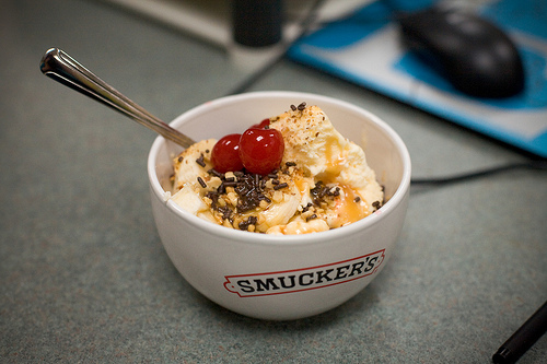 Chocolate-cherry Sundaes