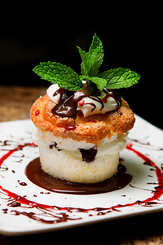 Chocolate Espresso Angel Food Cake