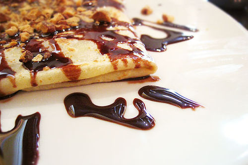 Chocolate And Nut Crepes