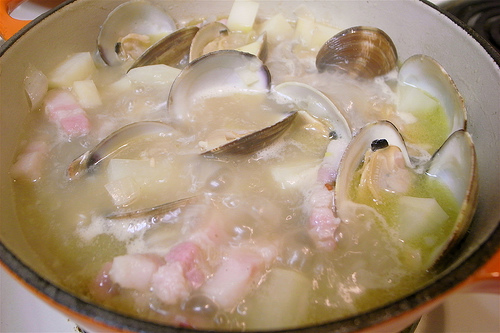 Chicken Clam Broth With Royales
