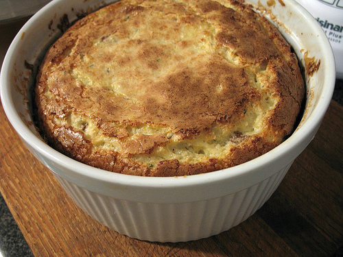Corn And Cheese Souffle