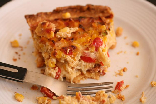Broccoli-corn Quiche