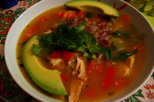 Cod Corn Tortilla Soup
